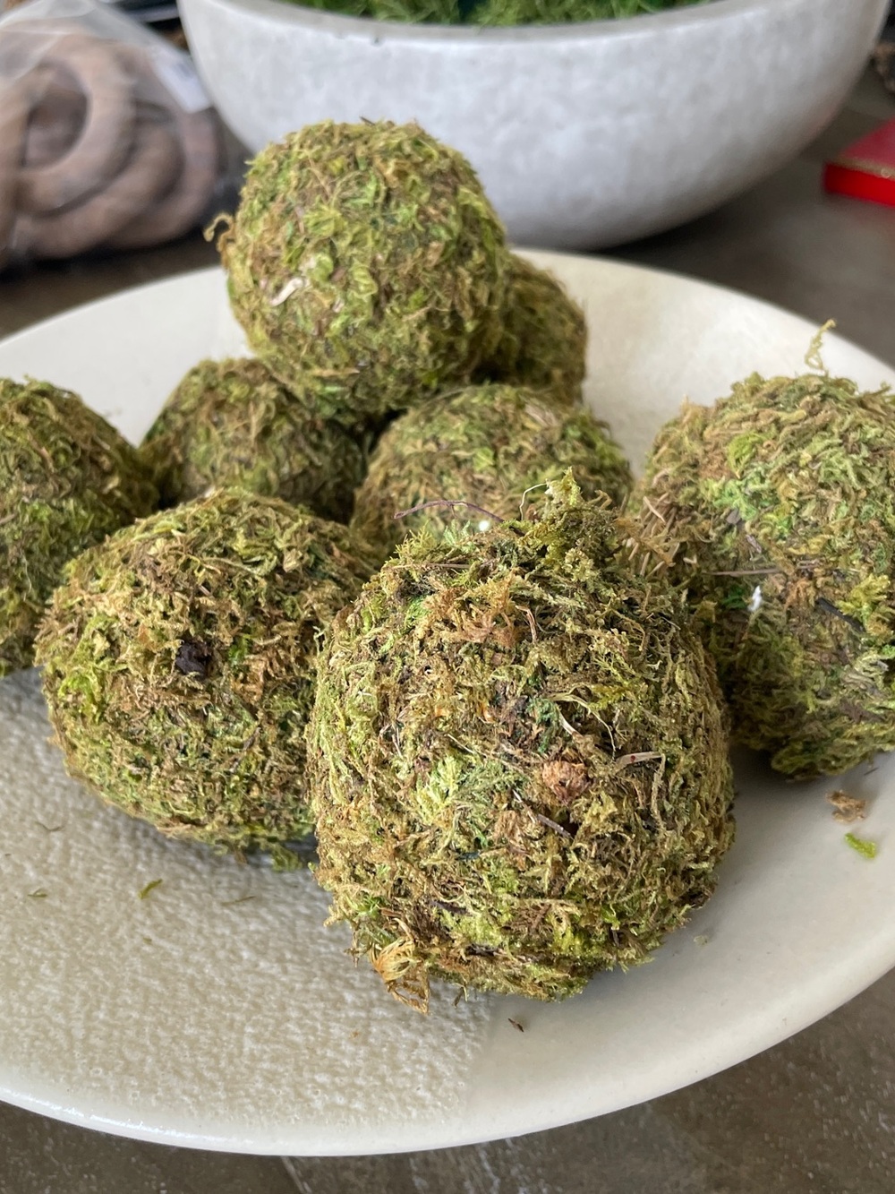 Green Decorative Moss Balls - Home Accents